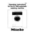 MIELE W1065 Owners Manual
