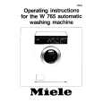 MIELE W765 Owners Manual