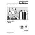 MIELE KM360LP Owners Manual